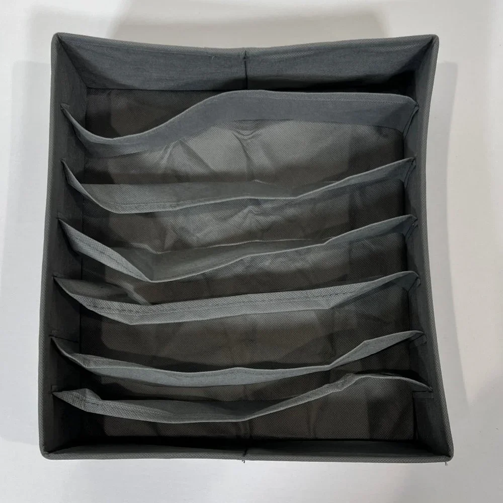 Sorbus Gray Collapsible 7 Bra Drawer Storage